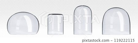 Glass transparent hemisphere dome cover. Glass transparent hemisphere dome cover. 119222115