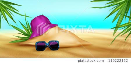 3d summer beach sand podium, product sale banner 3d summer beach sand podium, product sale banner 119222152