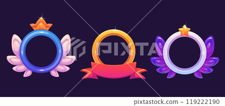 Circle badge frame for game ui avatar design Circle badge frame for game ui avatar design 119222190