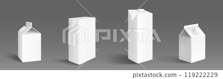 Milk or juice pack box with cap. 119222229