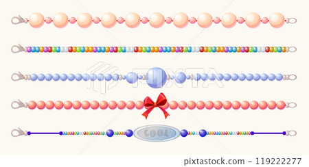 Bead bracelets and necklaces set 119222277