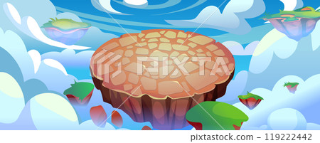 Game arena flying in clouds Game arena flying in clouds 119222442