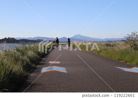 沿著筑波霞浦林林路跑步 119222601