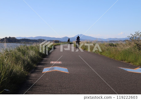 沿著筑波霞浦林林路跑步 119222603