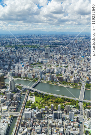 【城市景觀】從天空樹上看到的隅田川及週邊地區 119222640