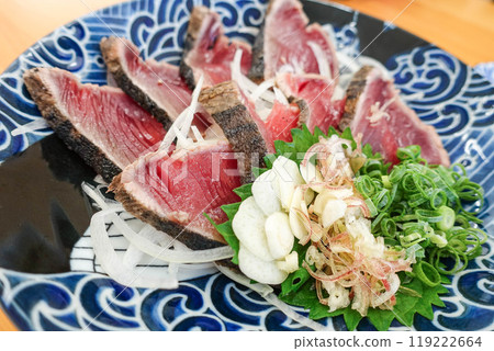 Fresh seared bonito Fresh seared bonito 119222664