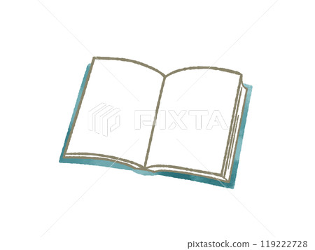 Open book - watercolor 119222728