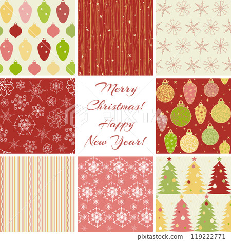 Christmas patterns collection 119222771