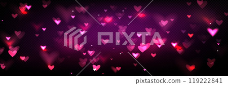 Gold heart bokeh glitter spark effect background Gold heart bokeh glitter spark effect background 119222841