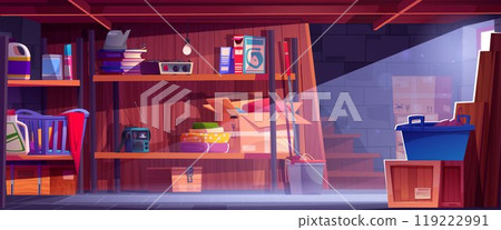 House basement room interior House basement room interior 119222991