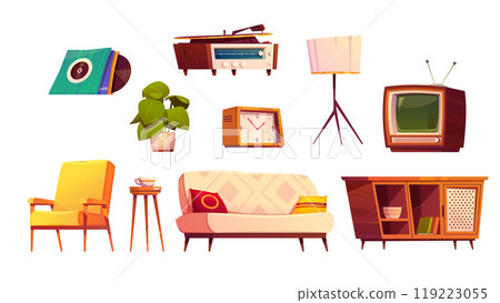 Retro furniture for home interior Retro furniture for home interior 119223055