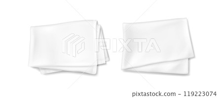 3d white mockup of kitchen towel vector design 119223074