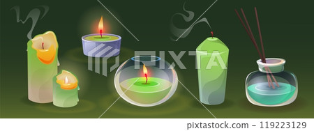 Aroma candles and scent diffuser set 119223129