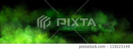 Green toxic smoke cloud with overlay effect 119223148
