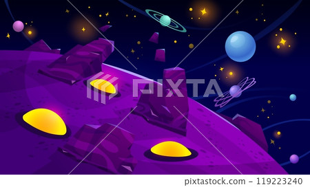 Alien planet surface for game ui design 119223240