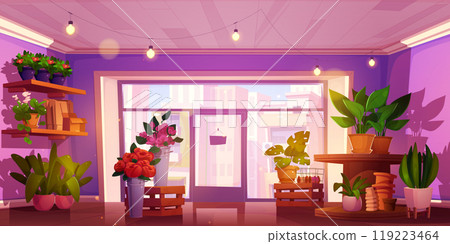 Flower shop interior design Flower shop interior design 119223464