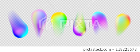 Abstract color gradient spots set 119223578
