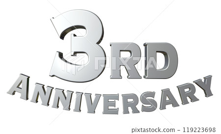 3DCG characters "3rd Anniversary/3rd Anniversary" Silver, Silver 119223698