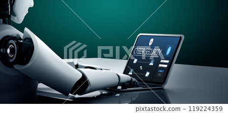 Cyber security system on computer screen protect private information snugly 119224359