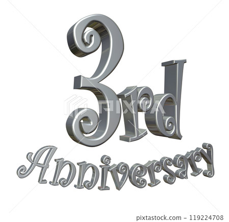 3DCG 角色「3rd Anniversary/3rd Anniversary」銀、銀 119224708