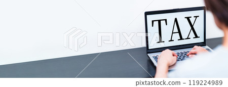 Image of taxes and tax increases [Image of Japan's fiscal and tax policies] 119224989