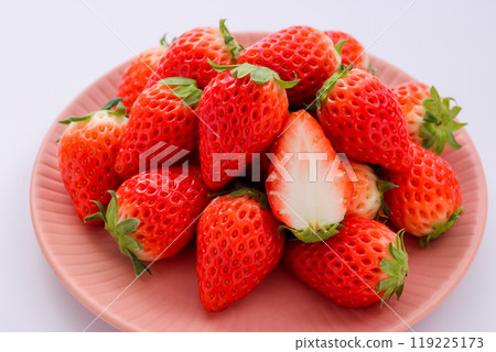 Strawberry white background 119225173
