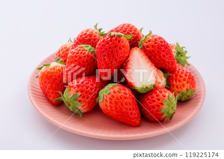 Strawberry white background 119225174
