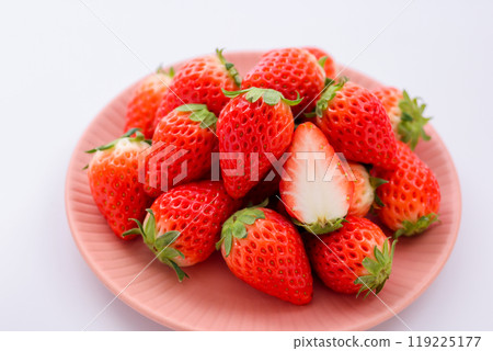 Strawberry white background Strawberry white background 119225177