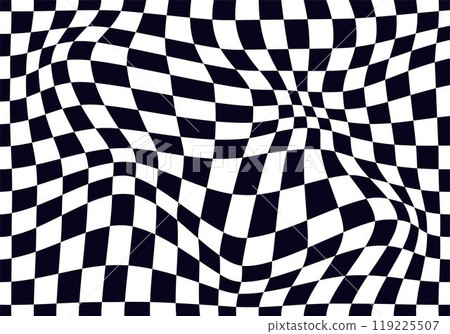 Psychedelic checkerboard pattern Psychedelic checkerboard pattern 119225507