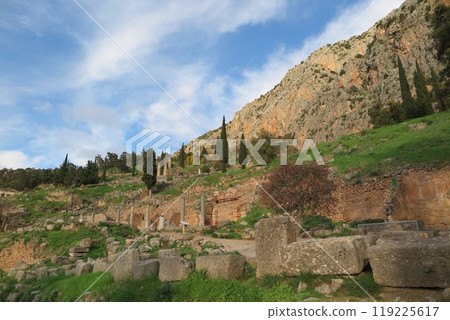 希臘德爾菲古遺址(希臘德爾菲) 希臘德爾菲古遺址(希臘德爾菲) 119225617