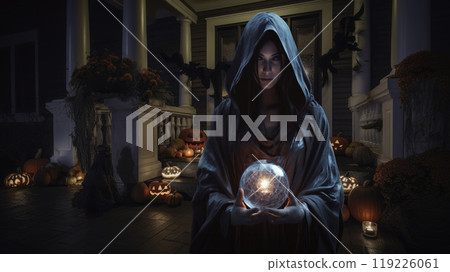 Halloween mystery concept, Generative AI 119226061