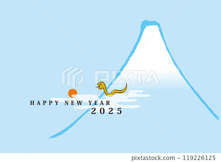 2025 富士山新年賀卡 119226125