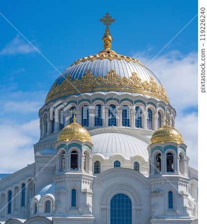 Naval cathedral of Saint Nicholas in Kronstadt, Russia 119226240