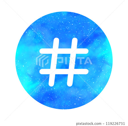 淺藍色星空標籤 119226731