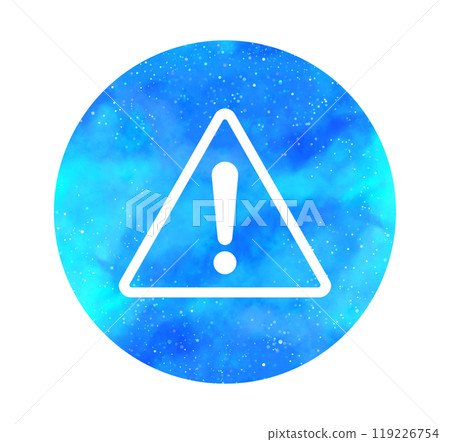 淺藍色星空|警告標誌 119226754