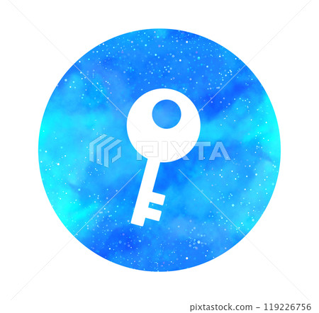Light blue starry sky | Key icon 119226756