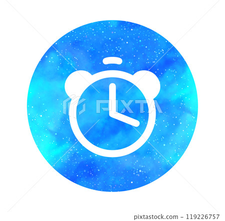 Light blue starry sky | Simple alarm clock 119226757