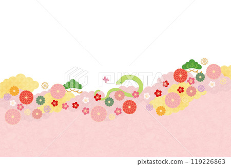 蛇年-新年賀卡模板2-3 119226863