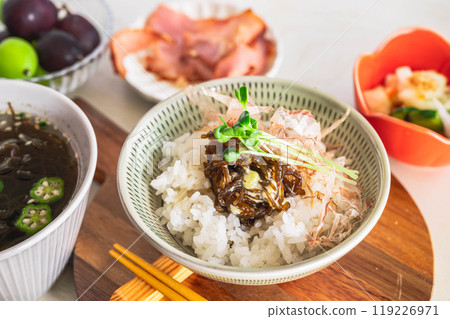 Mozuku rice bowl 119226971