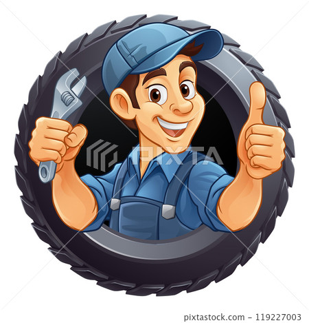 Tire Mascot man 2024 B5-03 Tire Mascot man 2024 B5-03 119227003