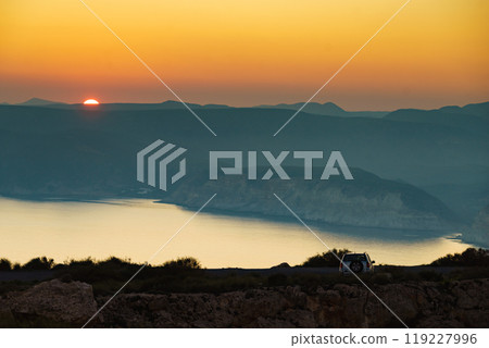 Coast landscape at sunset in Spain Coast landscape at sunset in Spain 119227996