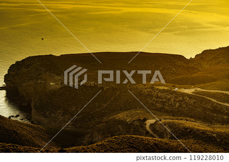 Coast landscape at sunset in Spain Coast landscape at sunset in Spain 119228010