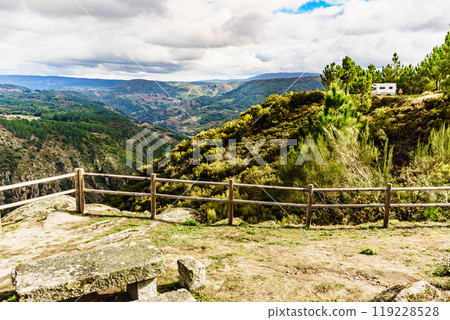 River Sil Canyon, Spain. Mountain view from lookout 119228528