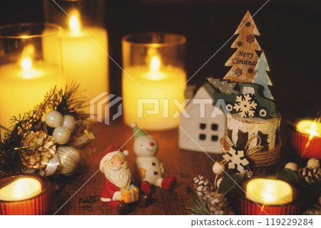 Christmas image (Santa and Snowman) Christmas image (Santa and Snowman) 119229284