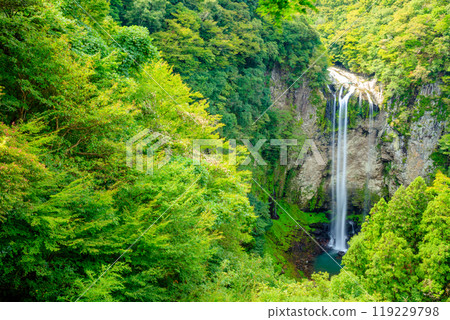 夏天的福木野瀑布，大分縣宇佐市 119229798