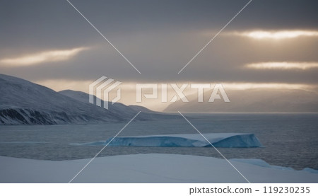 glaciers of the arctic ocean beautiful landscape 119230235