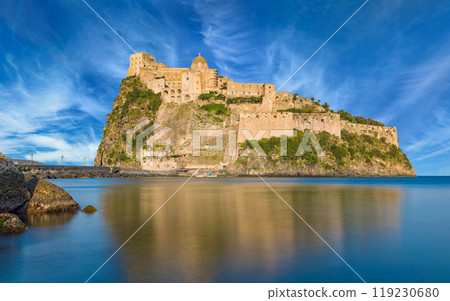 Aragonese Castle or Castello Aragonese, Ischia Island, Italy. 119230680