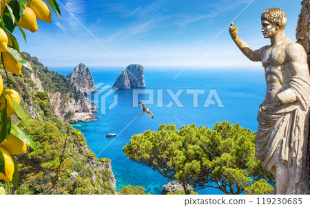 Beatiful sunny day in Capri Island, Italy Beatiful sunny day in Capri Island, Italy 119230685