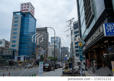明洞,韓國首爾的城市景觀 明洞,韓國首爾的城市景觀 119231232