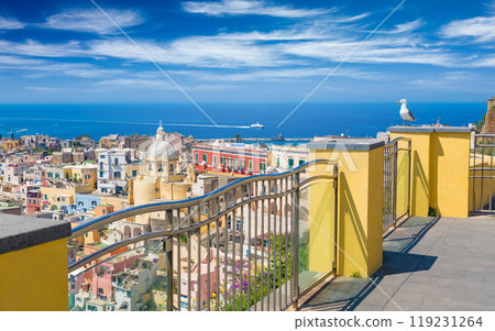 Beautiful Procida in sunny summer day, Italy Beautiful Procida in sunny summer day, Italy 119231264